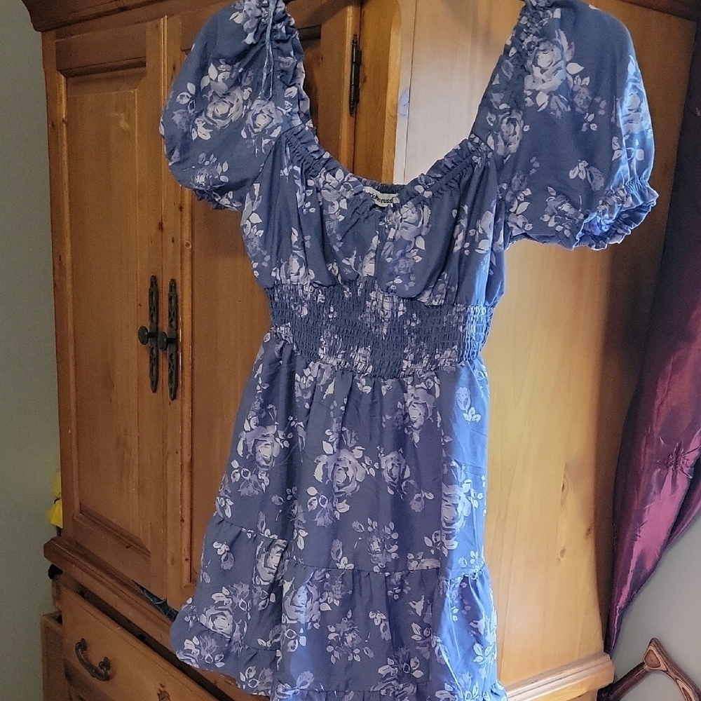 Charlotte Russe Navy Floral Mini Dress